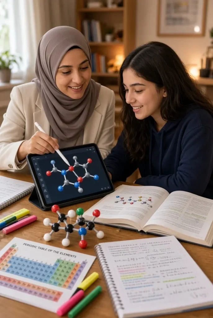 المعلمة الخصوصية للكيمياء: تبسيط المفاهيم وتحقيق التميز الدراسي