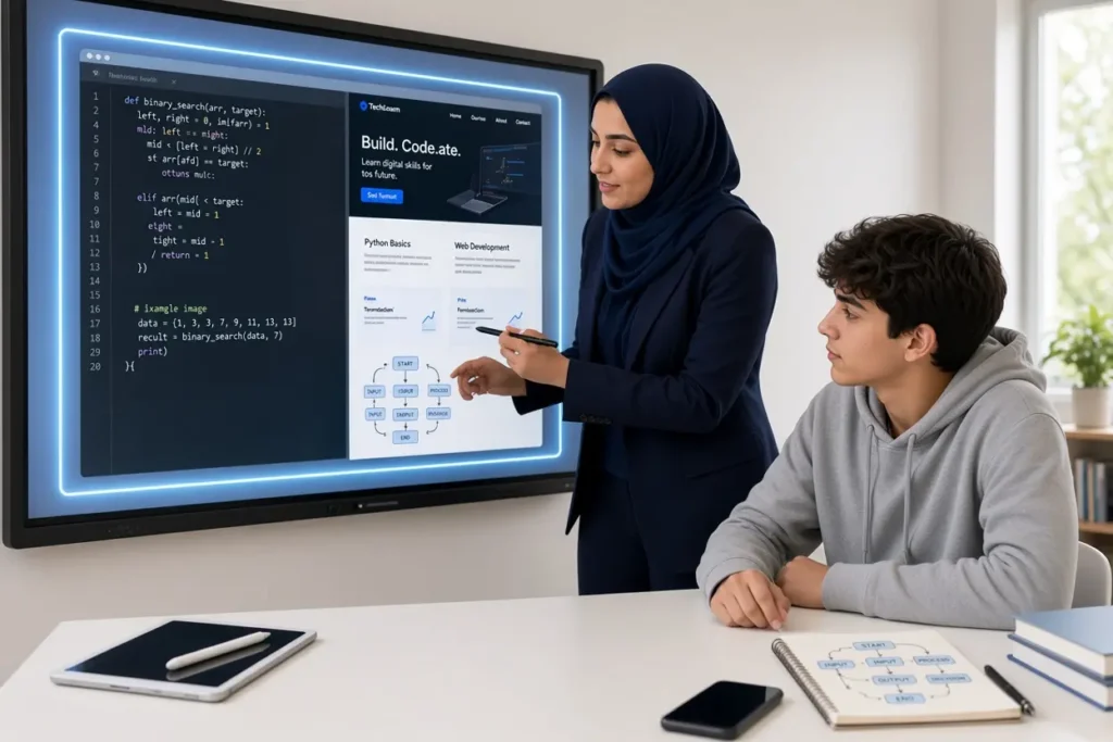 معلمة حاسب خصوصي: احتراف البرمجة والتقنية الرقمية للثانوي والمتوسط