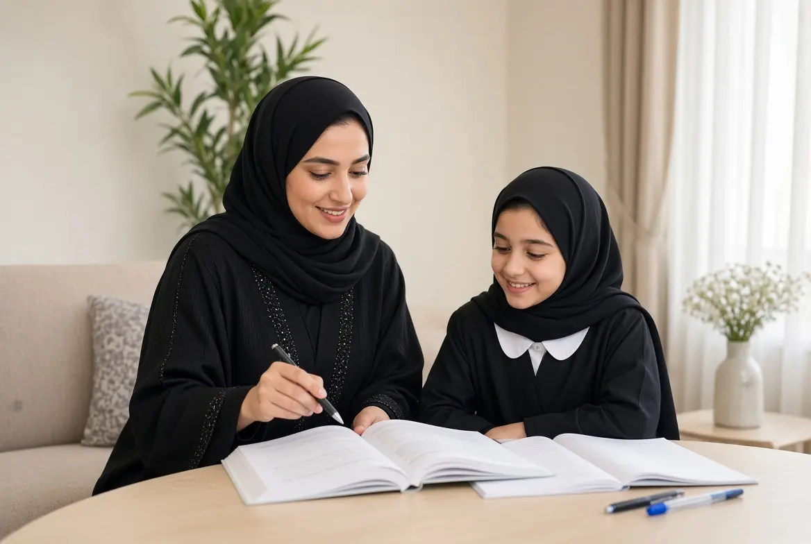 المعلمة الخصوصية للفيزياء تشرح قوانين الحركة والديناميكا والمسائل الحسابية لطالبة