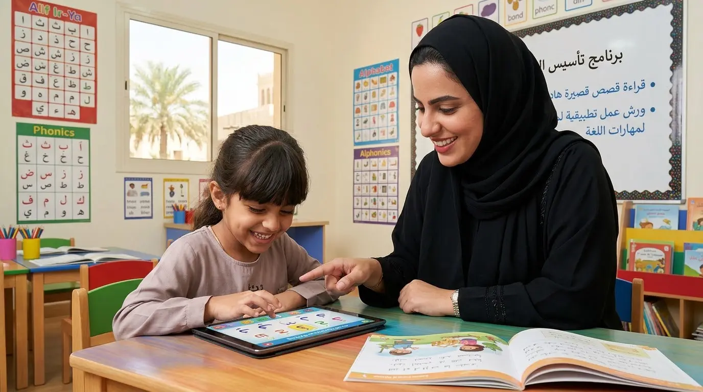 معلم ومعلمة تأسيس بجدة لمادة لغتي والقراءة والإملاء